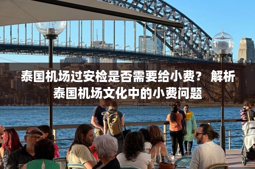 泰国机场过安检是否需要给小费？ 解析泰国机场文化中的小费问题  第1张