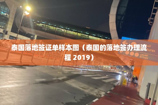 泰国落地签证单样本图（泰国的落地签办理流程 2019）