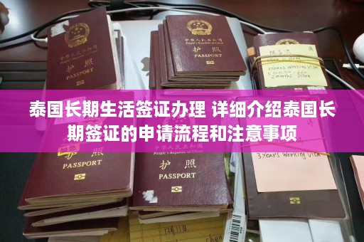 泰国长期生活签证办理 详细介绍泰国长期签证的申请流程和注意事项  第1张