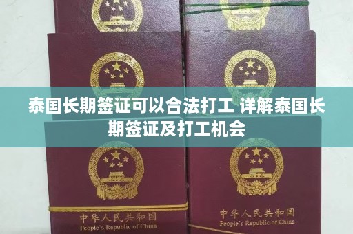 泰国长期签证可以合法打工 详解泰国长期签证及打工机会  第1张