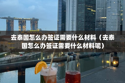 去泰国怎么办签证需要什么材料（去泰国怎么办签证需要什么材料呢）