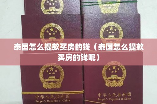 泰国怎么提款买房的钱（泰国怎么提款买房的钱呢）