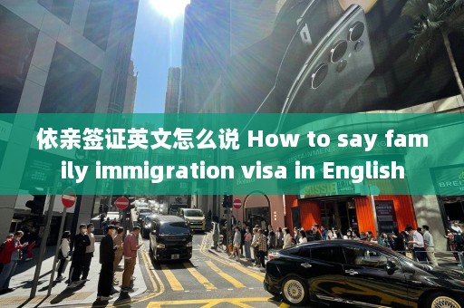 依亲签证英文怎么说 How to say family immigration visa in English  第1张