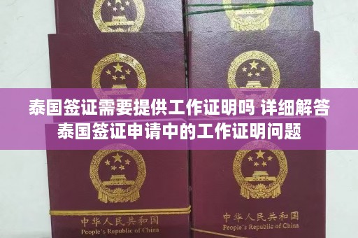 泰国签证需要提供工作证明吗 详细解答泰国签证申请中的工作证明问题  第1张