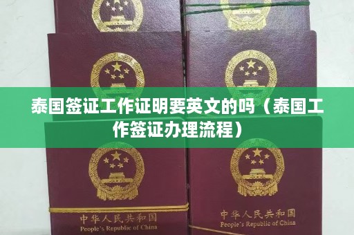 泰国签证工作证明要英文的吗（泰国工作签证办理流程）  第1张