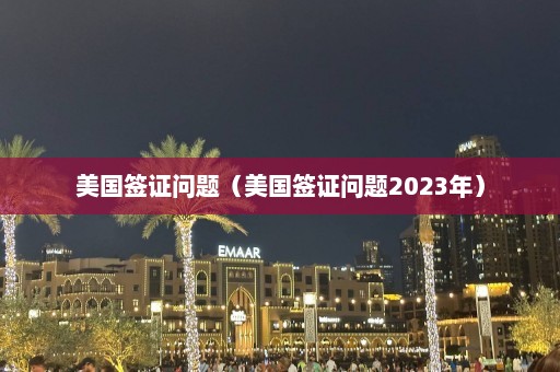 美国签证问题（美国签证问题2023年）