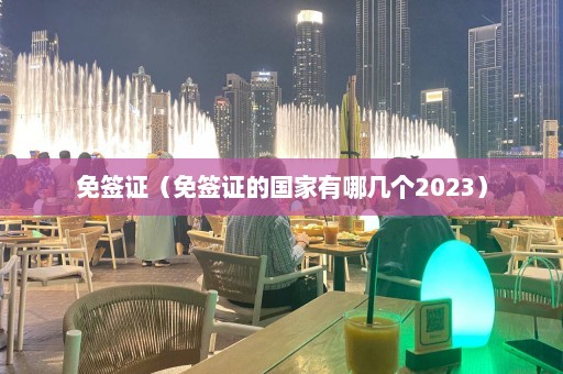 免签证（免签证的国家有哪几个2023）