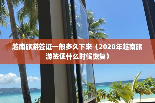 越南旅游签证一般多久下来（2020年越南旅游签证什么时候恢复）