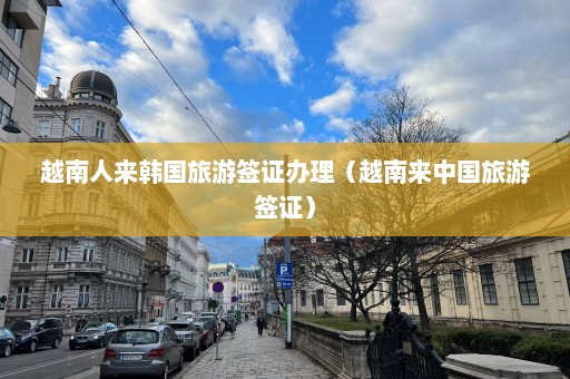 越南人来韩国旅游签证办理（越南来中国旅游签证）