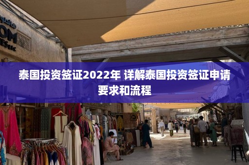 泰国投资签证2022年 详解泰国投资签证申请要求和流程