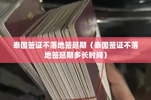 泰国签证不落地签延期（泰国签证不落地签延期多长时间）  第1张