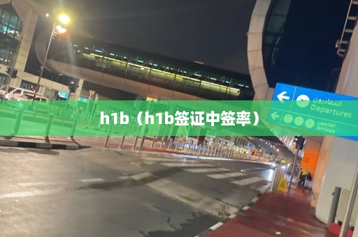 h1b（h1b签证中签率）