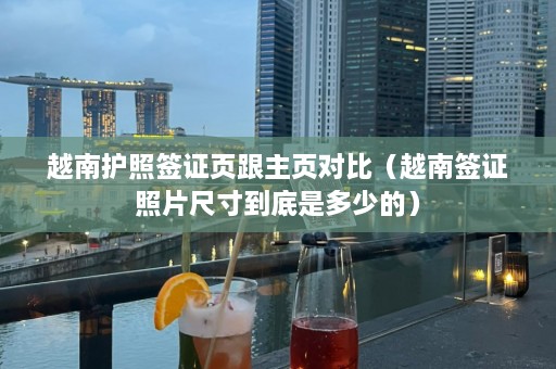 越南护照签证页跟主页对比（越南签证照片尺寸到底是多少的）