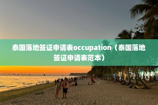 泰国落地签证申请表occupation（泰国落地签证申请表范本）