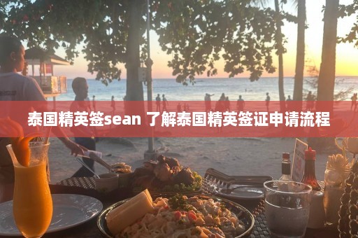 泰国精英签sean 了解泰国精英签证申请流程