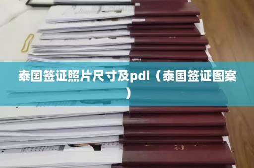 泰国签证照片尺寸及pdi（泰国签证图案）  第1张