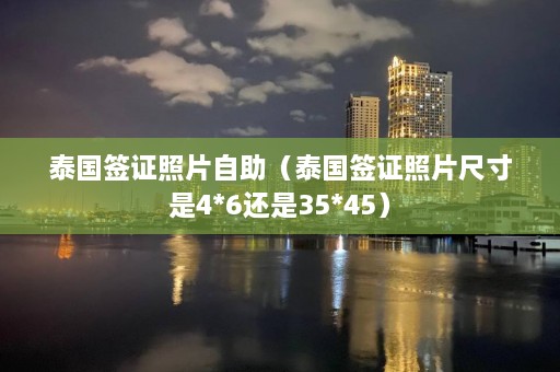 泰国签证照片自助（泰国签证照片尺寸是4*6还是35*45）  第1张