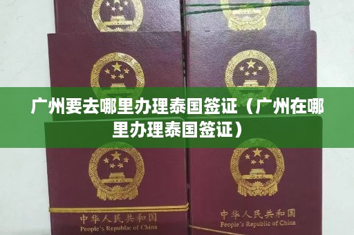 广州要去哪里办理泰国签证（广州在哪里办理泰国签证）