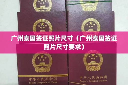 广州泰国签证照片尺寸（广州泰国签证照片尺寸要求）  第1张