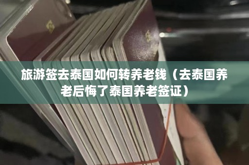 旅游签去泰国如何转养老钱（去泰国养老后悔了泰国养老签证）  第1张