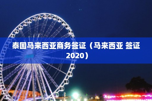 泰国马来西亚商务签证（马来西亚 签证 2020）