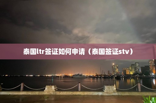 泰国ltr签证如何申请（泰国签证stv）