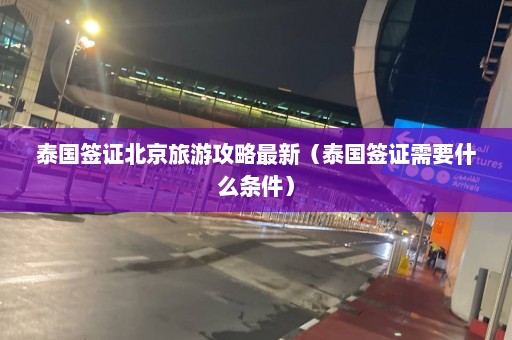 泰国签证北京旅游攻略最新（泰国签证需要什么条件）