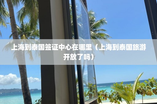 上海到泰国签证中心在哪里（上海到泰国旅游开放了吗）