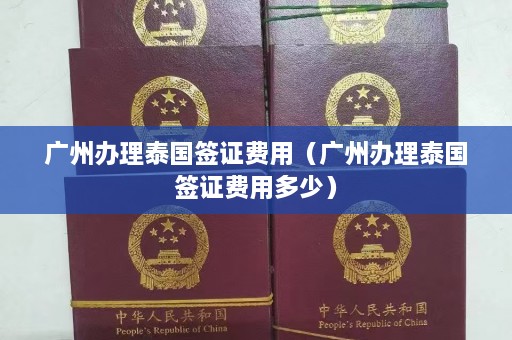 广州办理泰国签证费用（广州办理泰国签证费用多少）