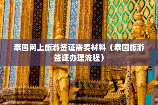 泰国网上旅游签证需要材料（泰国旅游签证办理流程）