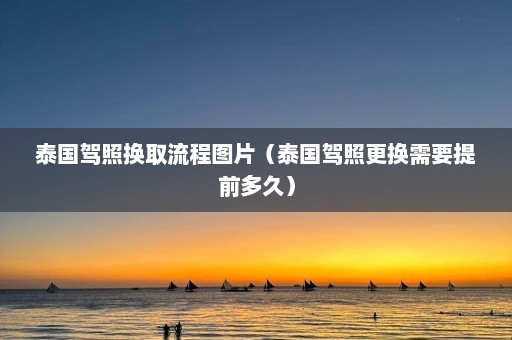 泰国驾照换取流程图片（泰国驾照更换需要提前多久）