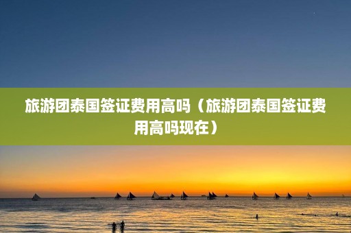 旅游团泰国签证费用高吗（旅游团泰国签证费用高吗现在）