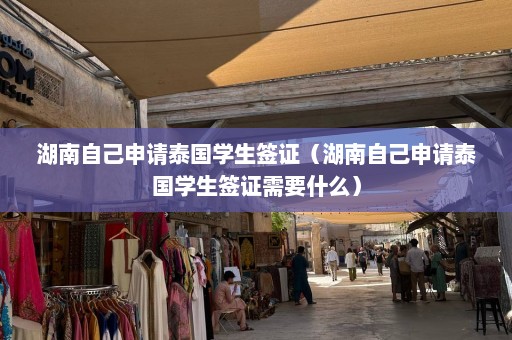 湖南自己申请泰国学生签证（湖南自己申请泰国学生签证需要什么）