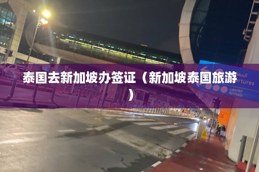 泰国去新加坡办签证（新加坡泰国旅游）  第1张