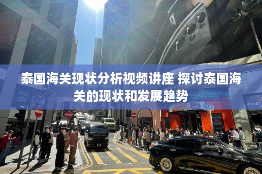 泰国海关现状分析视频讲座 探讨泰国海关的现状和发展趋势  第1张