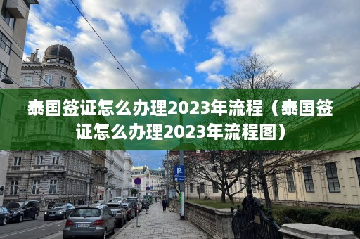 泰国签证怎么办理2023年流程（泰国签证怎么办理2023年流程图）  第1张