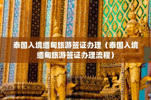 泰国入境 *** 旅游签证办理（泰国入境 *** 旅游签证办理流程）  第1张