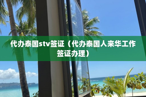 代办泰国stv签证（代办泰国人来华工作签证办理）  第1张