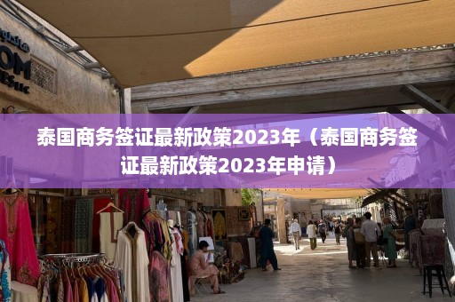 泰国商务签证最新政策2023年（泰国商务签证最新政策2023年申请）