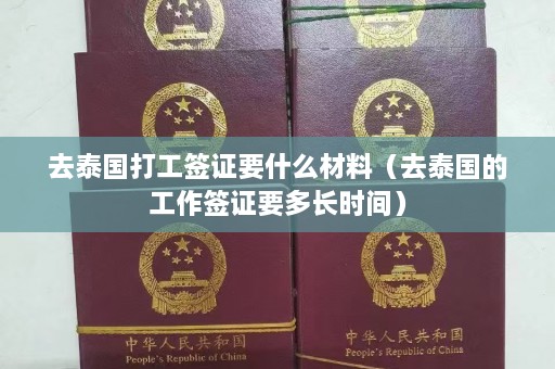 去泰国打工签证要什么材料（去泰国的工作签证要多长时间）  第1张