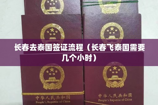 长春去泰国签证流程（长春飞泰国需要几个小时）  第1张