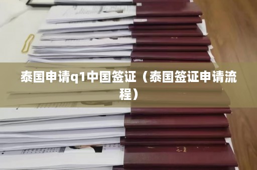 泰国申请q1中国签证（泰国签证申请流程）