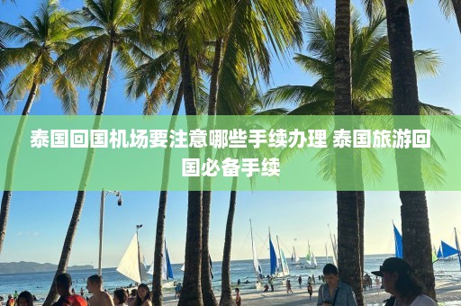 泰国回国机场要注意哪些手续办理 泰国旅游回国必备手续