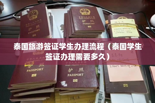 泰国旅游签证学生办理流程（泰国学生签证办理需要多久）  第1张