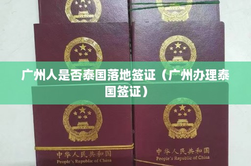 广州人是否泰国落地签证（广州办理泰国签证）  第1张