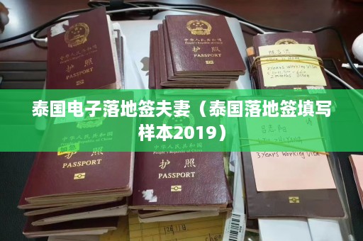 泰国电子落地签夫妻（泰国落地签填写样本2019）