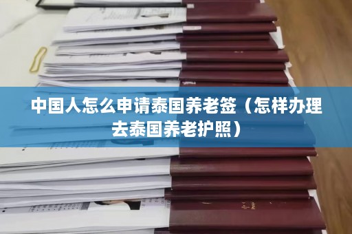 中国人怎么申请泰国养老签（怎样办理去泰国养老护照）  第1张