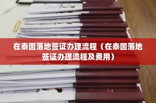 在泰国落地签证办理流程（在泰国落地签证办理流程及费用）  第1张