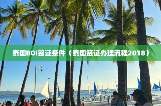 泰国BOI签证条件（泰国签证办理流程2018）