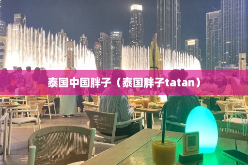 泰国中国胖子（泰国胖子tatan）